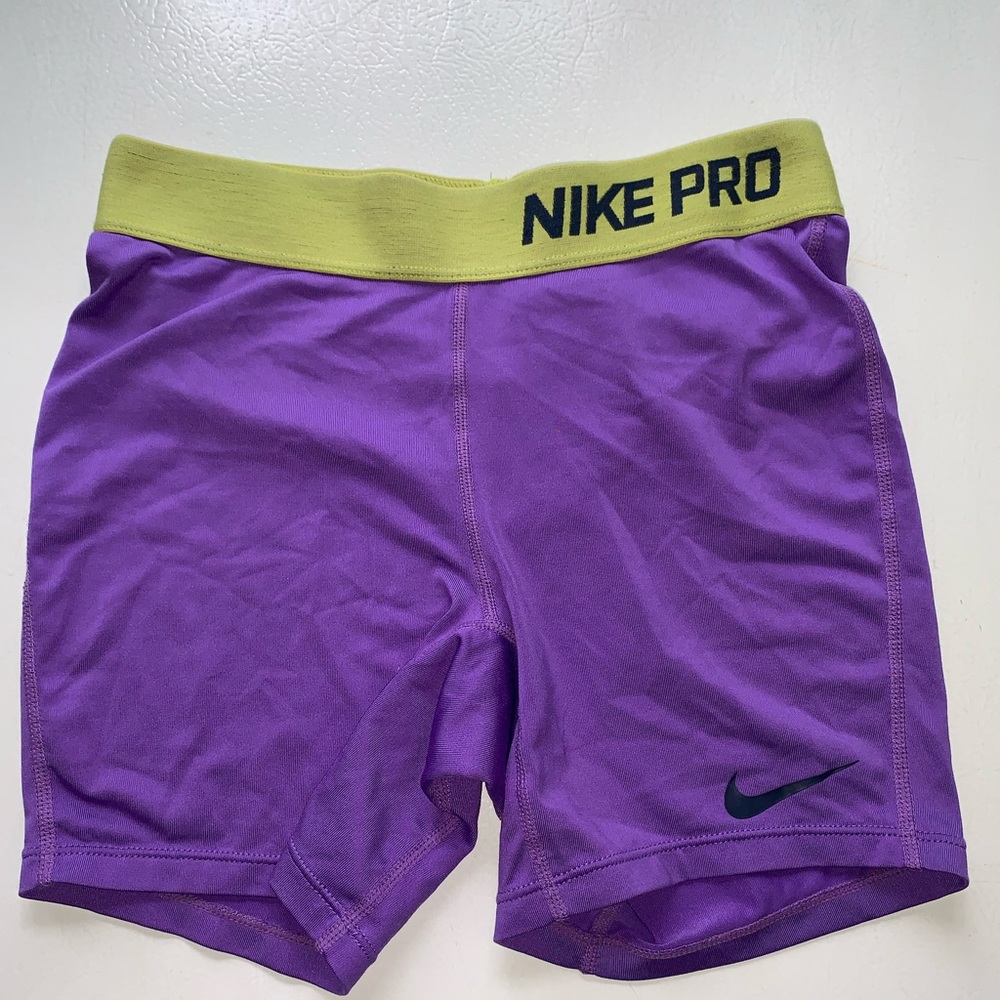 Purple Nike Pro Spandex